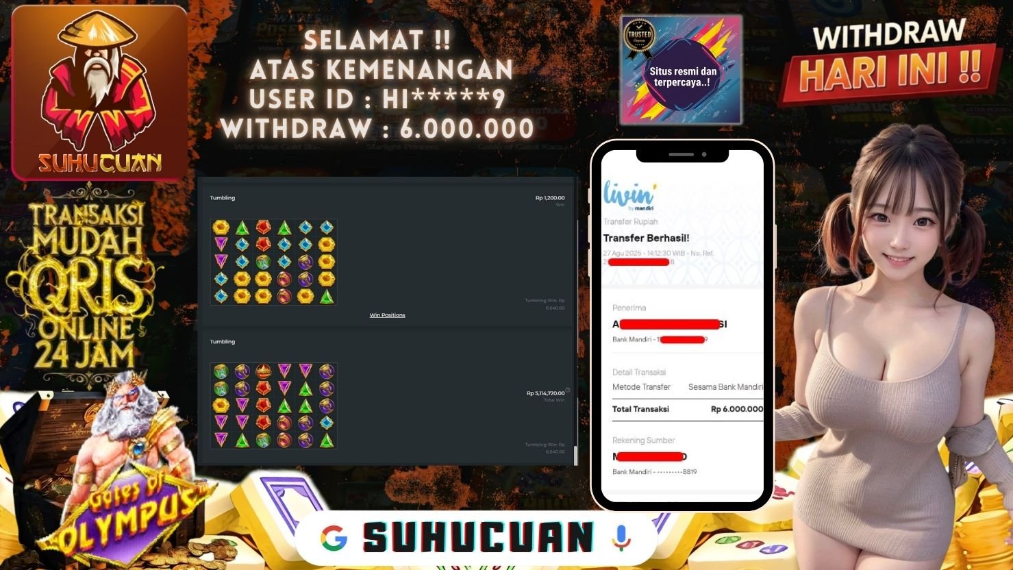 SUHUCUAN JACKPOT SLOT GATES OF OLYMPUS